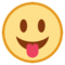 Face With Stuck-Out Tongue emoji on HTC